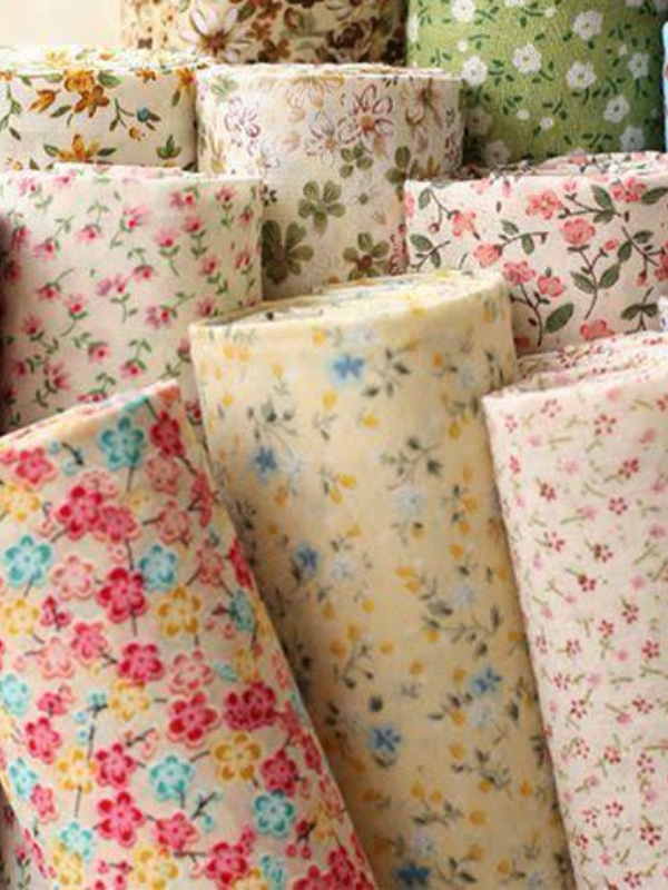Peach Sand Beige Printed Lawn Unstitched Fabric (Soft Flowy Finish) Bulk Order