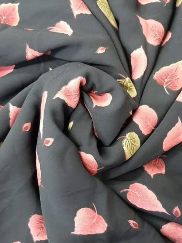 Ash Cloud Gray Printed Lawn Unstitched Fabric (Soft Flowy Finish) Bulk Order