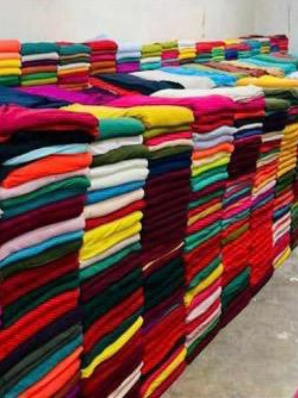 Sada plain solid Chiffon Fabric wholesale place Bulkwearz clothing