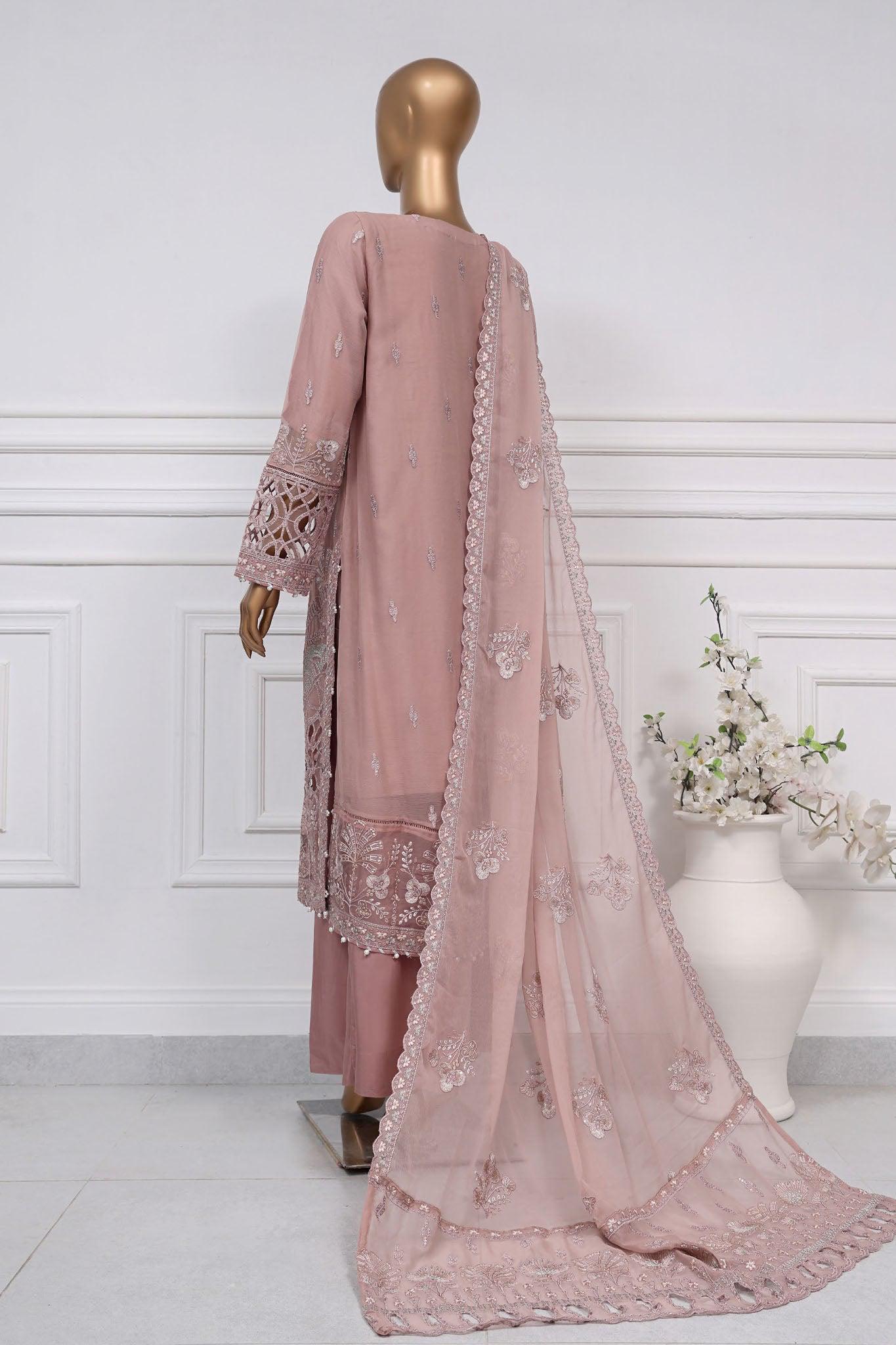 Warm Cocoa Blush Chiffon – breathable unstitched fabric for boutiques