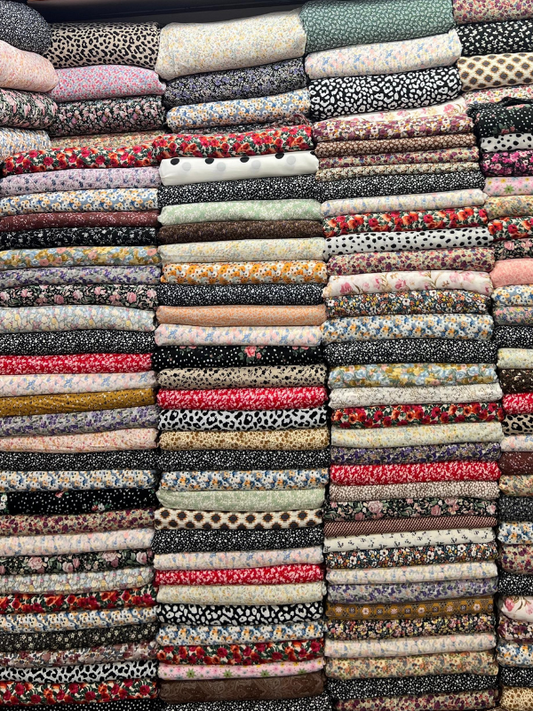 Soft floral Mangan fabric for kurtas – imported prints – wholesale only – BulkWearz