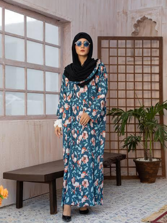 Leaf printed Mangan fabric – imported – breathable – 58 inch wide – BulkWearz