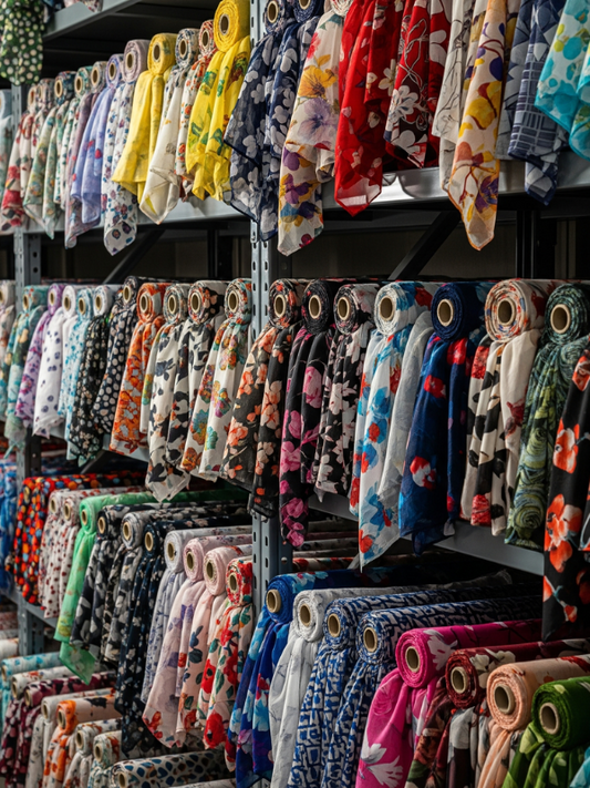 Printed Chiffon Fabric wholesale place Bulkwearz clothing