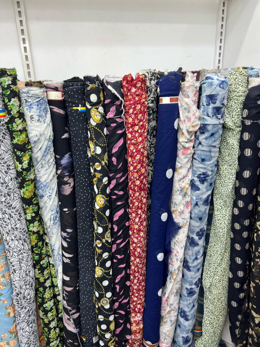 Premium Printed Chiffon Fabric – 58 Inches Wide – Wholesale Bulk Orders